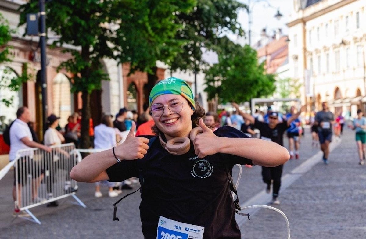 Cătălin Luntrașu, la Maratonul Internațional Sibiu/Foto: Arhiva Personală