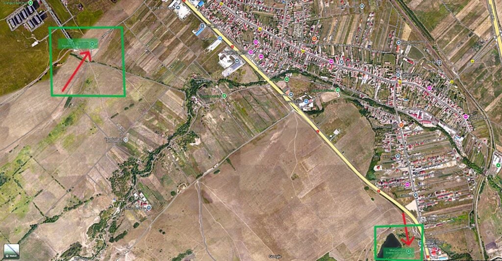 Cam pe unde a avut loc bătălia.