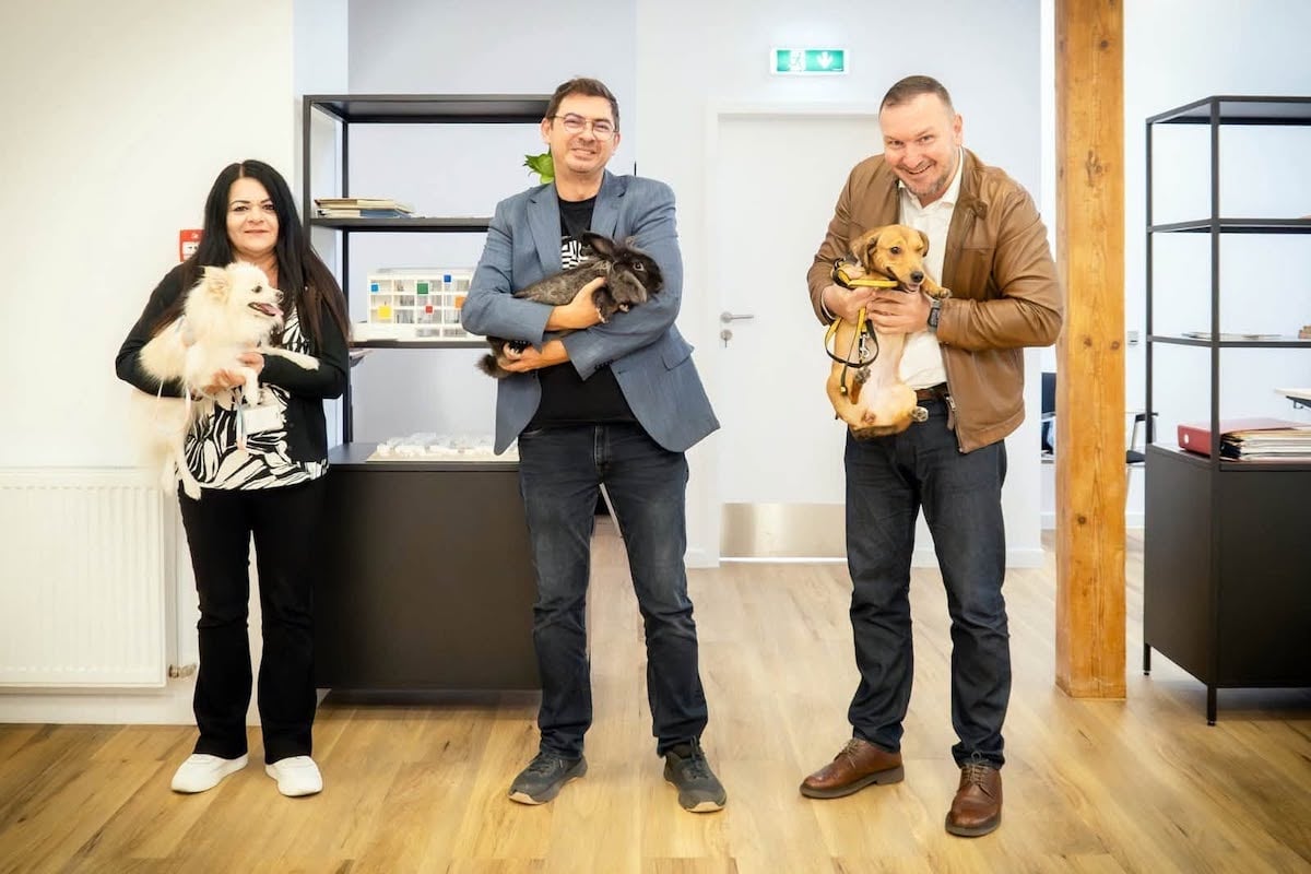 Ziua Mondială a Animalelor, marcată de angajați ai CJ Sibiu/ Foto: Adrian Bibu/Facebook