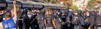 Înregistrările video ale jandarmilor vor fi utilizate pentru identificarea altor suporteri care au încălcat legea. Foto: turnulsfatului.ro