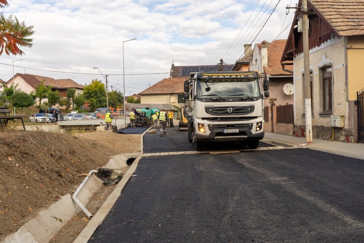 Lucrările continuă/Foto: Primaria Medias
