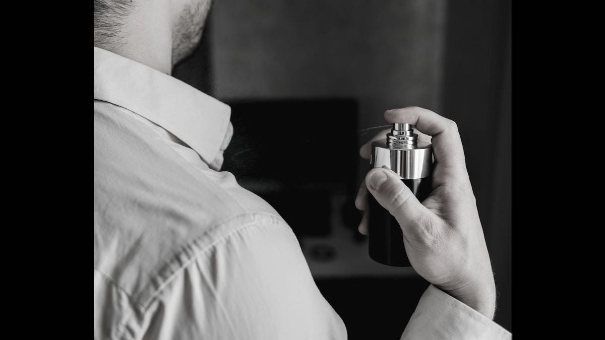 parfum masculin publicitate