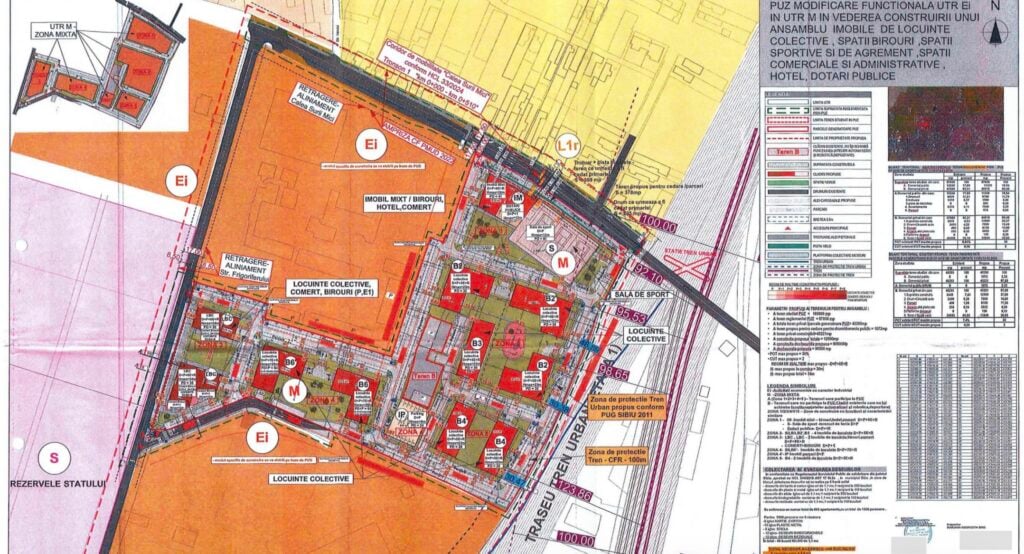 Planșă proiect. Sursa: Proiect de hotărâre CL Sibiu